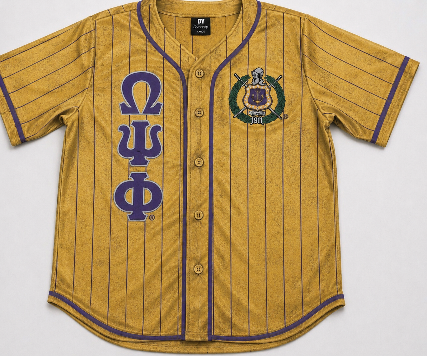 Omega Striped Baseball Shirt