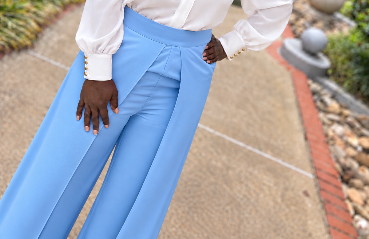 Light Blue Palazzo Pants-final sale