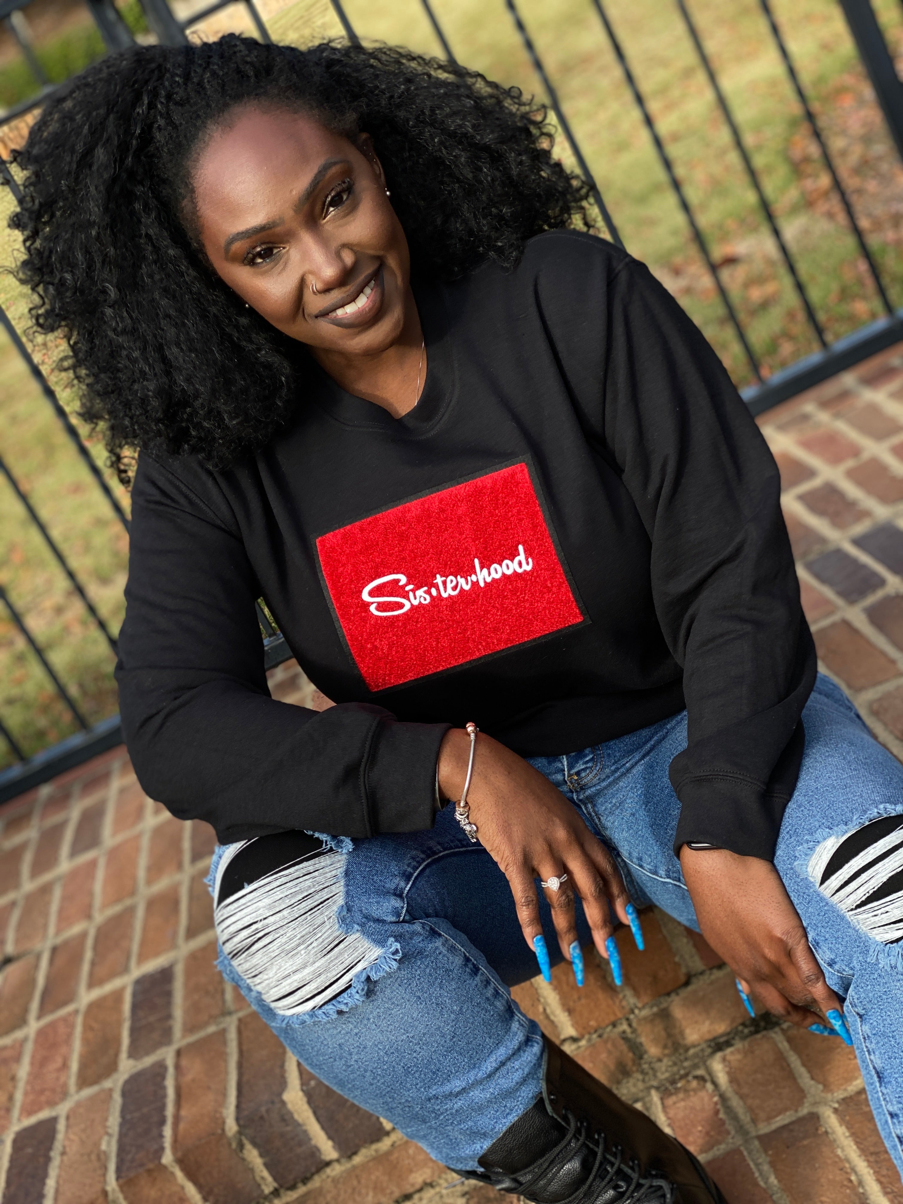 DELTA SISTERHOOD SWEATSHIRT-FINAL SALE NO EXCHANGES OR REFUNDS
