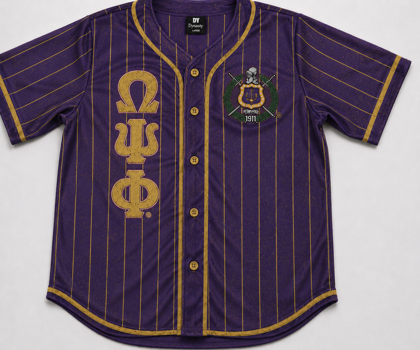 Omega Striped Baseball Shirt