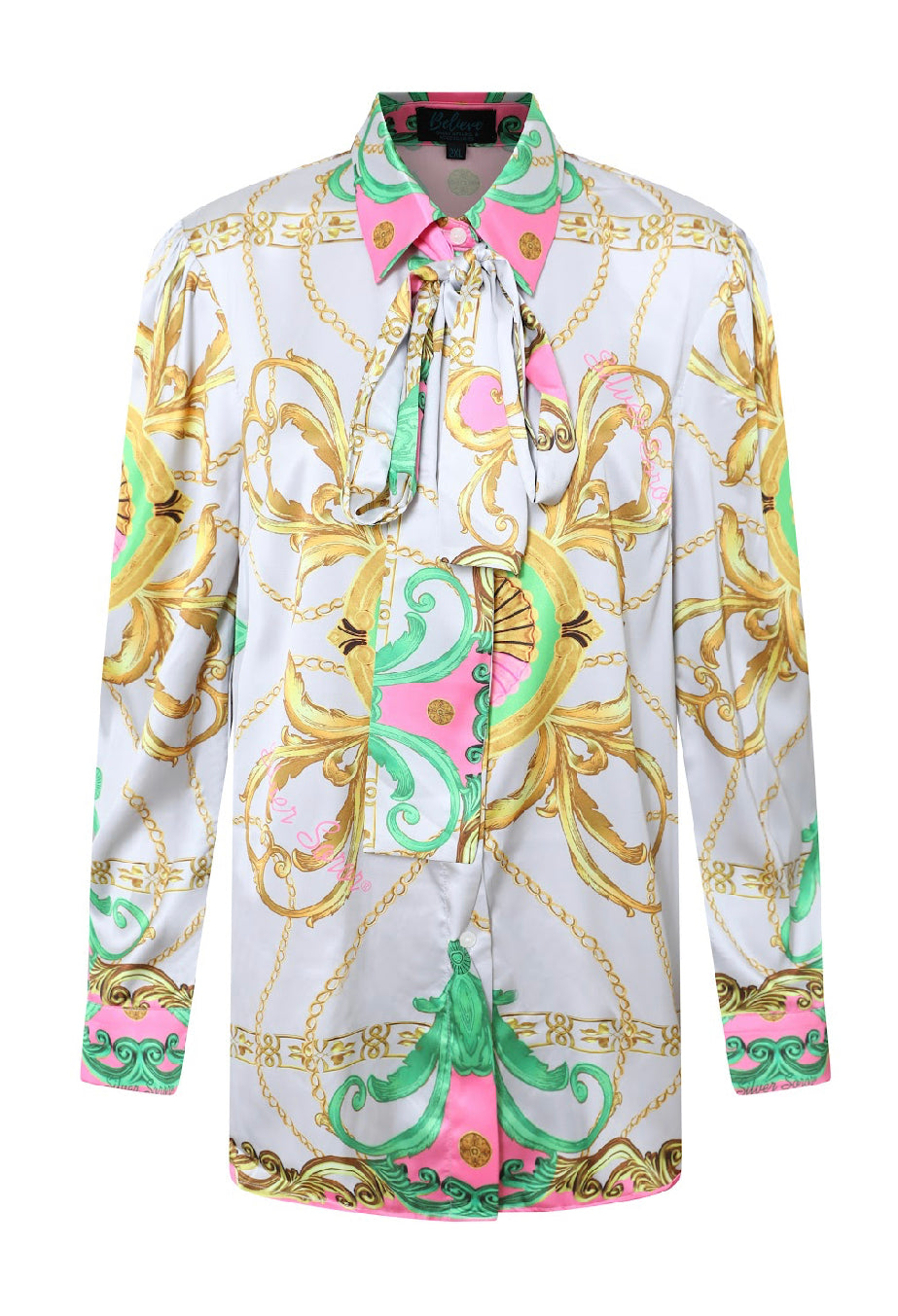 Silver Soror Chains & More Blouse- AKA