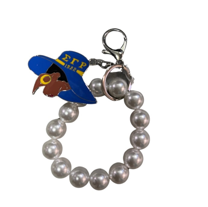 SGRHO Pearl wristlet key ring