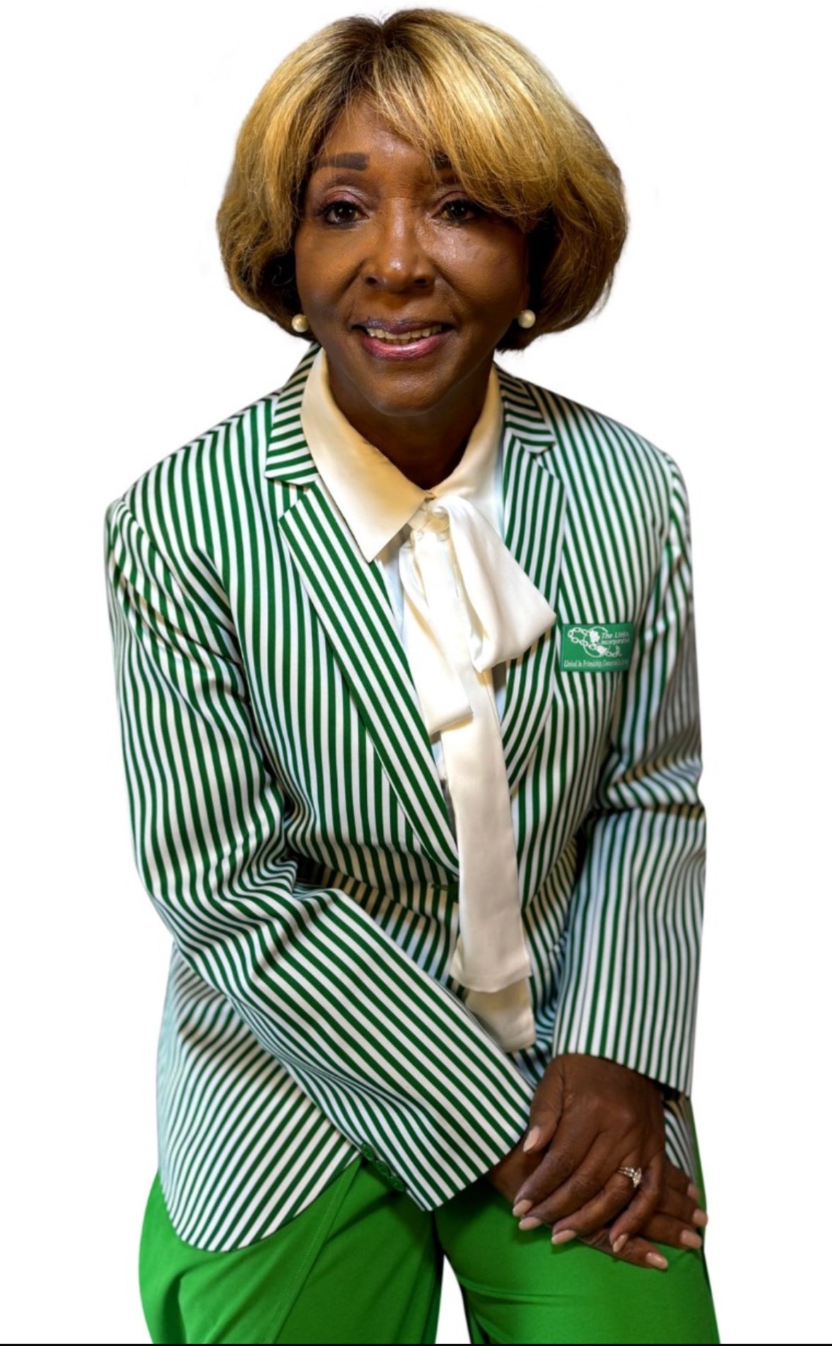 Links Striped Blazer