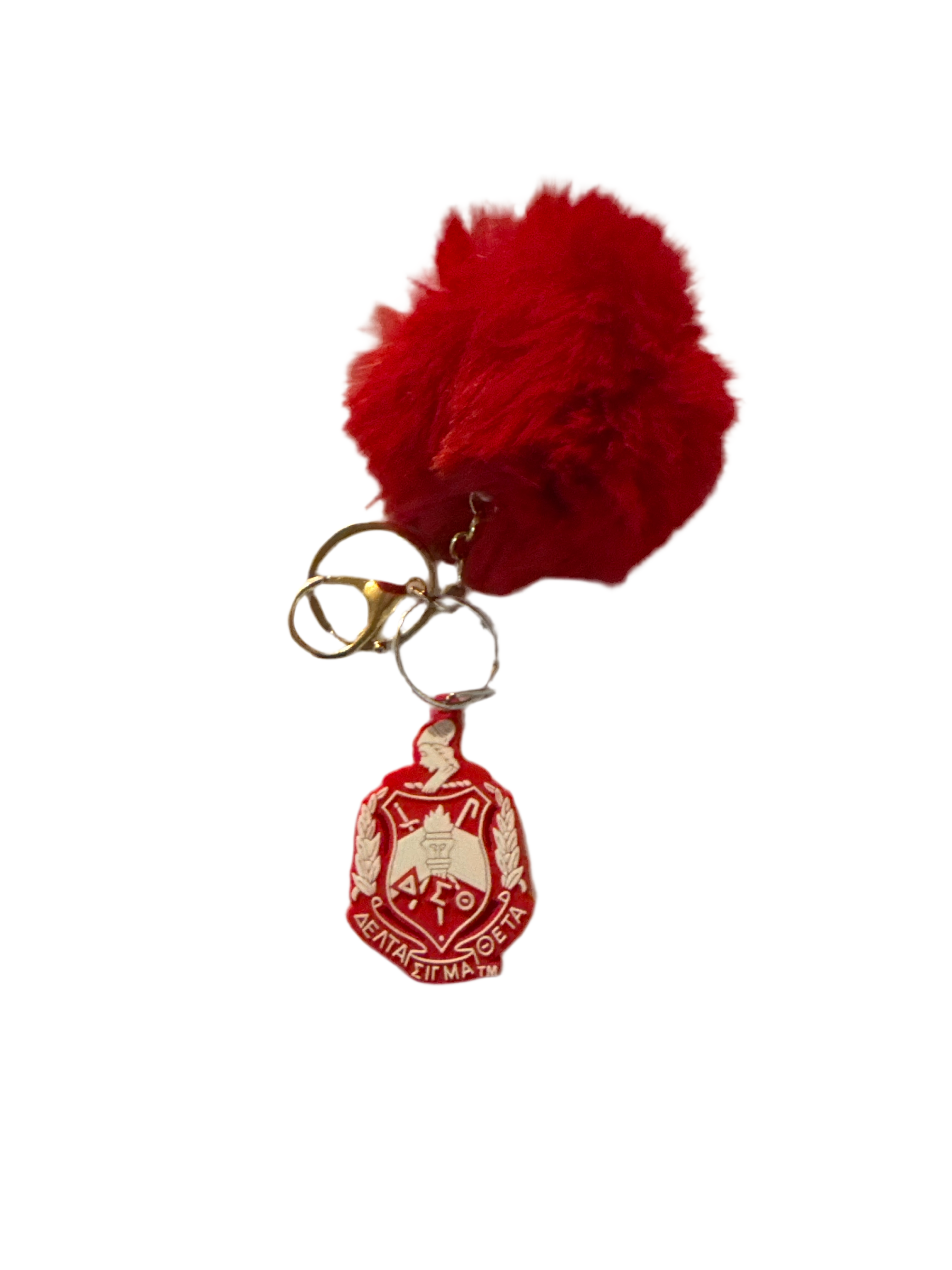 DELTA Fur Ball Pom Pom Keychain/Chaim
