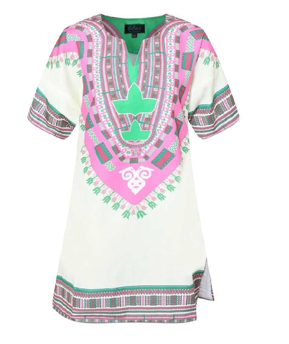 Dashiki Shirt- AKA XS is Size 0-4 / Black