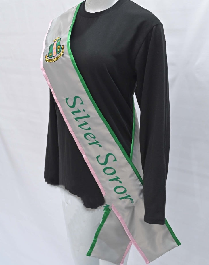 Silver Soror Sash