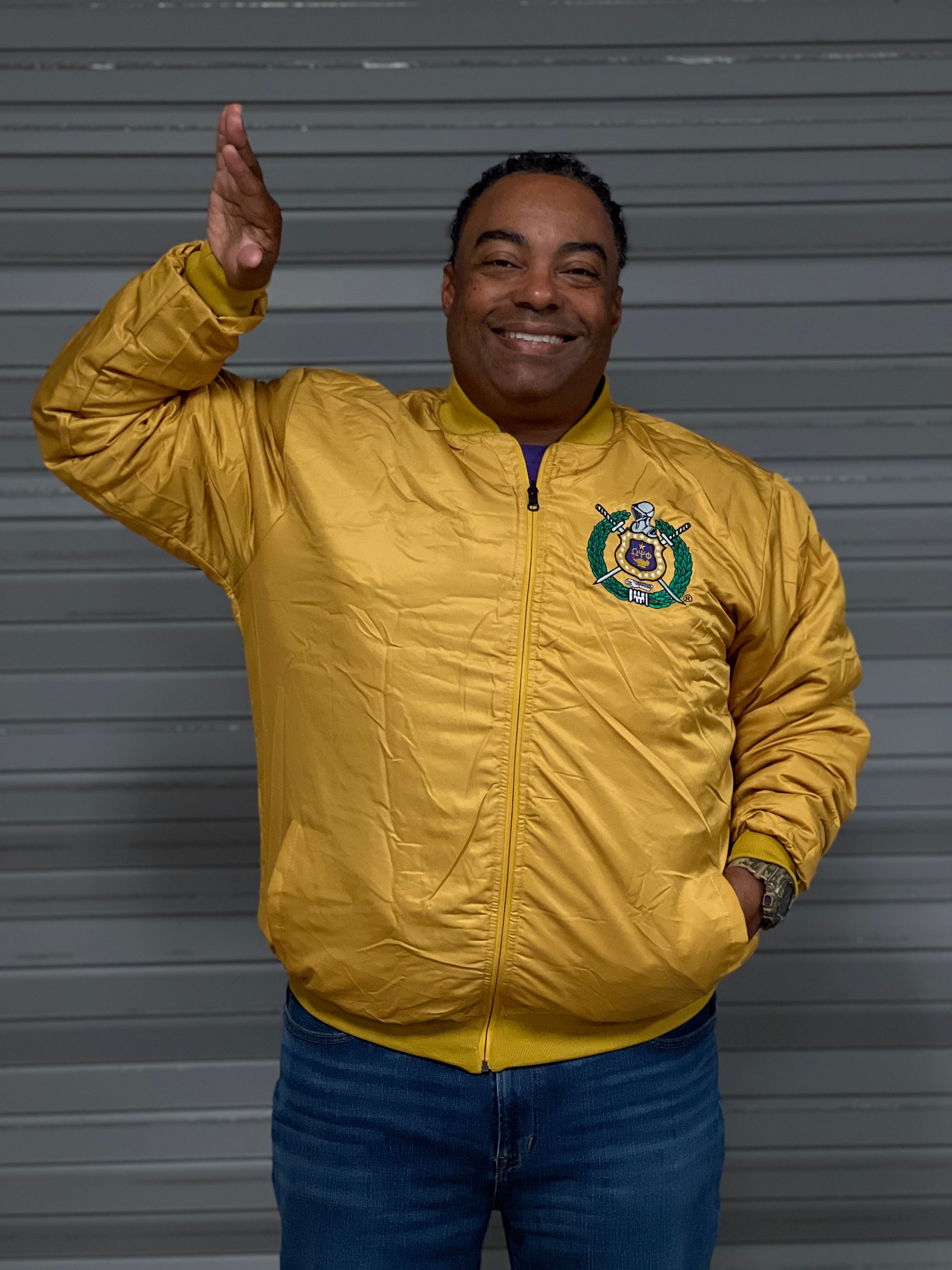 Omega Reversible Puffer Bomber Jacket- Final Sale- No Refunds or Exchanges