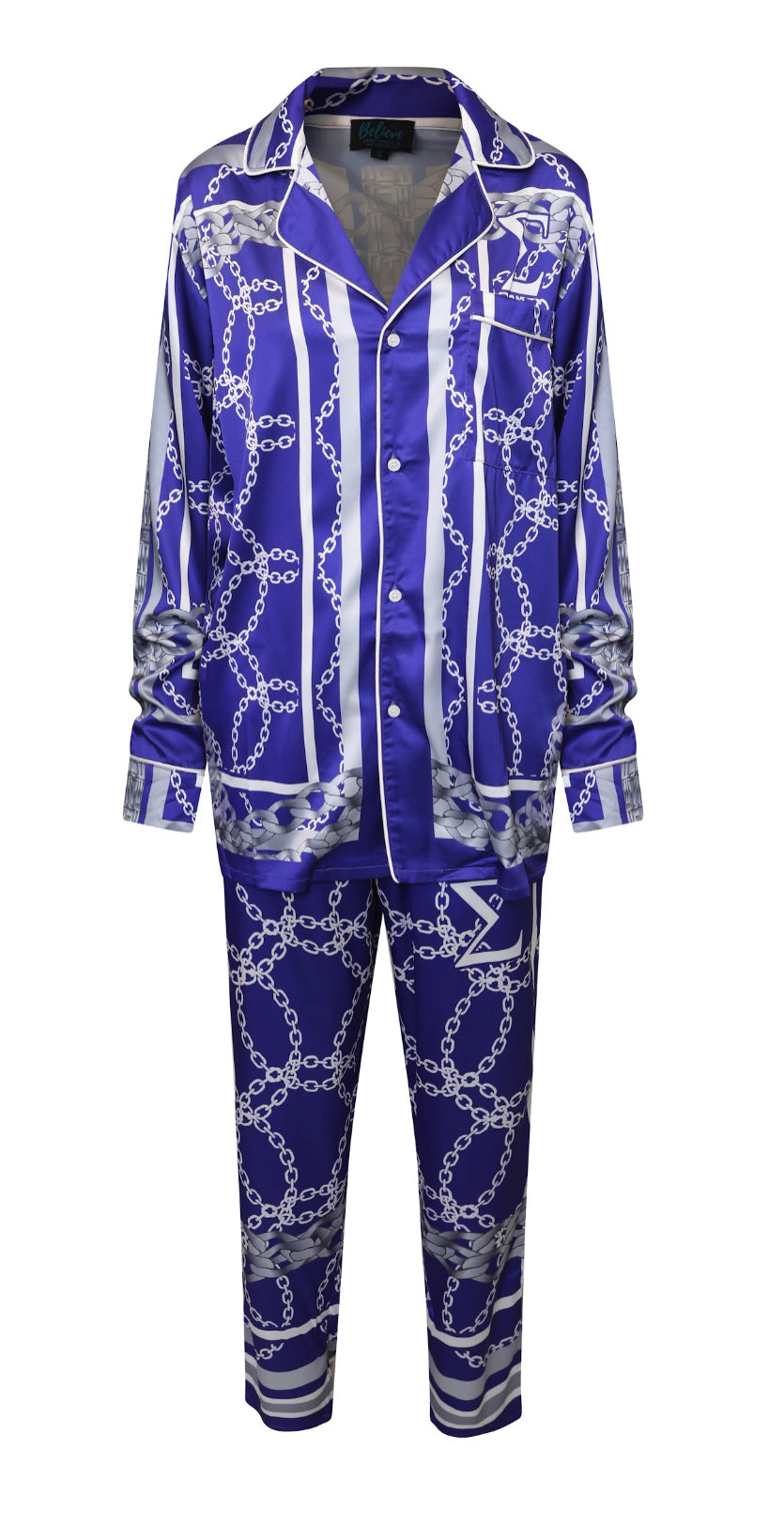 Sigma Pajama set- Chains -Final sale. No exchanges or refunds