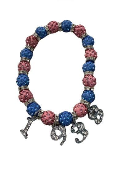JJOA Beaded Rhinestone Bracelet