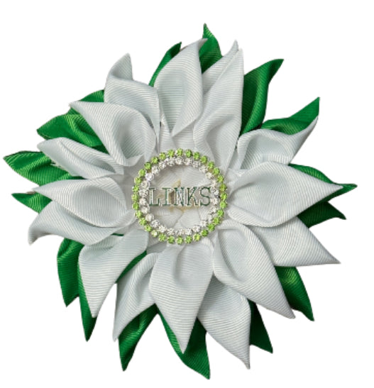 Links Flower Brooch