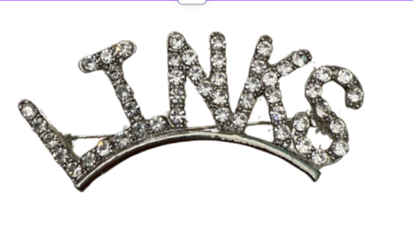 Links Rhinestone Brooch