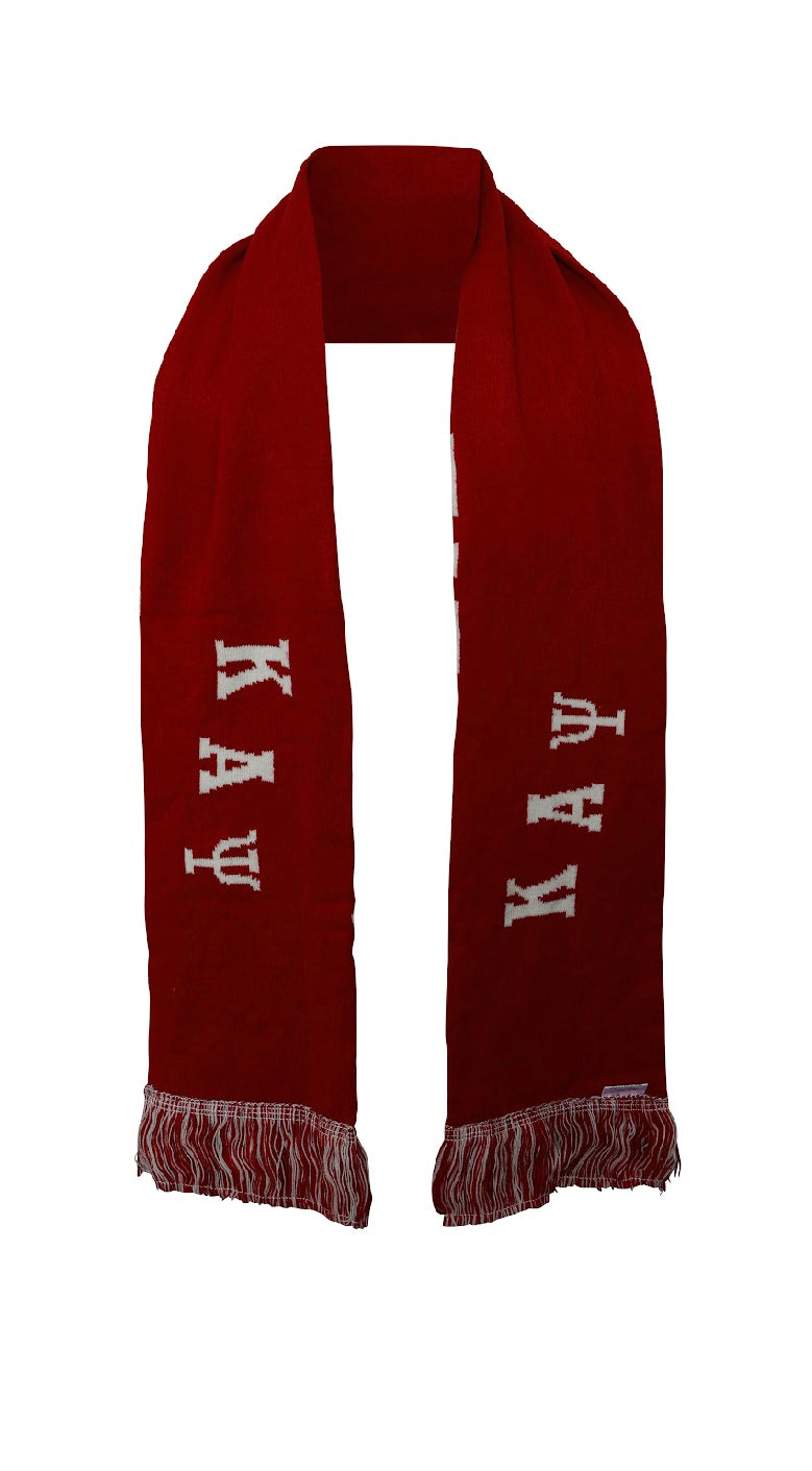 Kappa Knit Greek Scarf