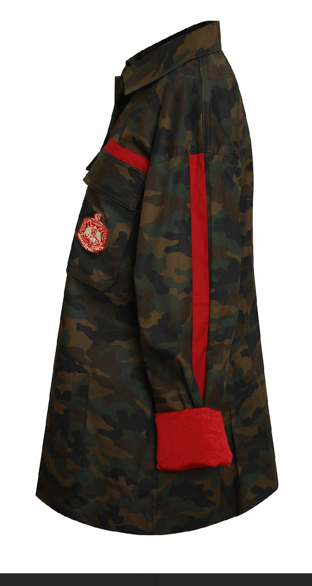 Camouflage Jacket- Delta Sigma Theta Crest