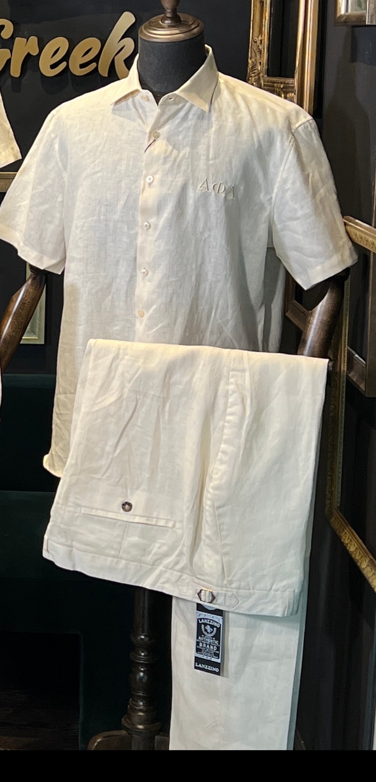 Omega Greek Linen Shirt