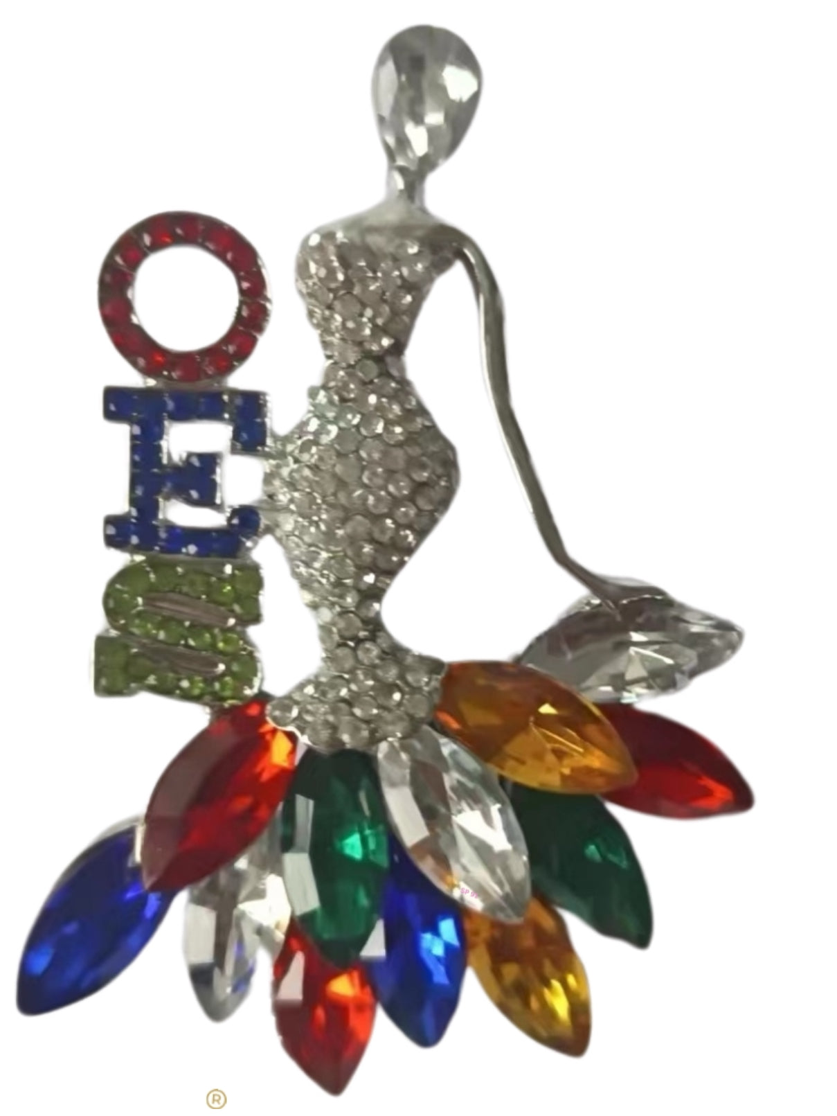 OES Crystal Rhinestone brooch