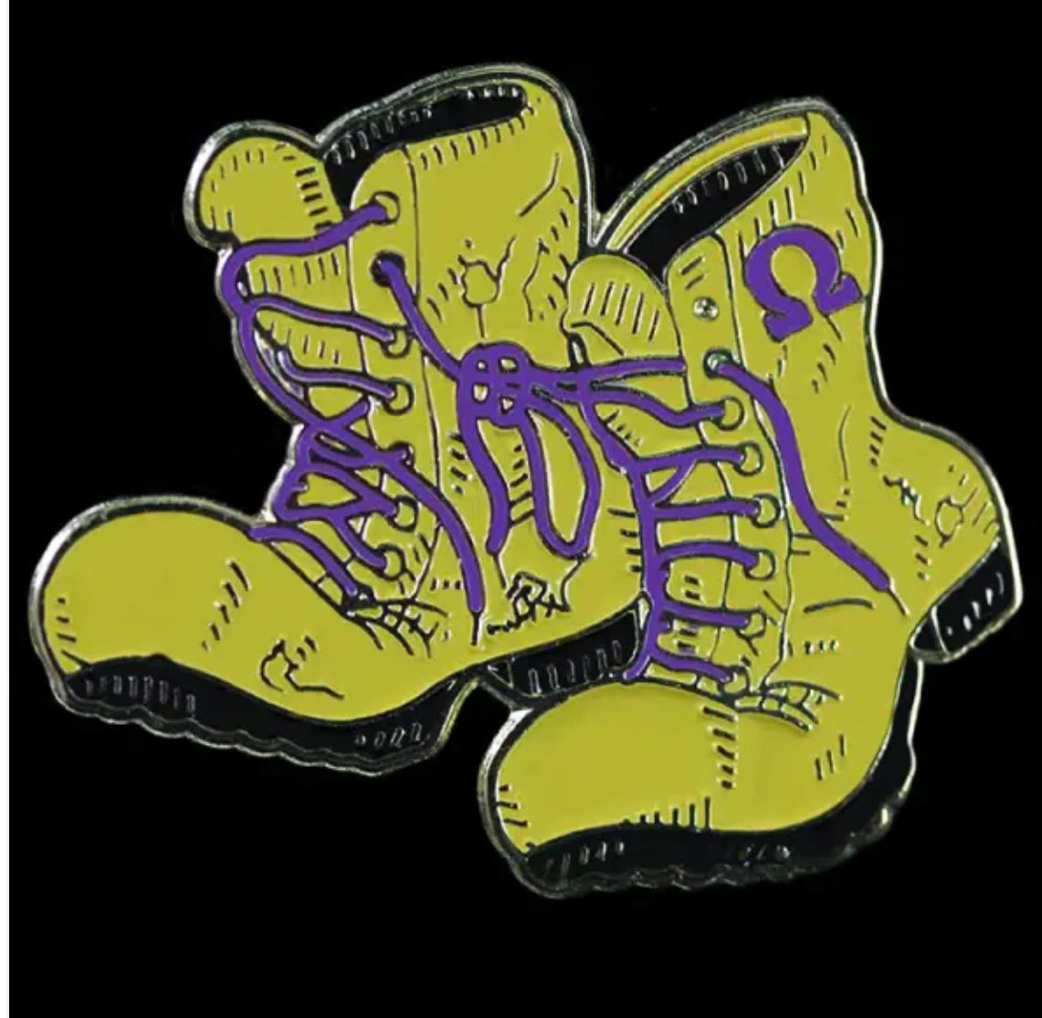 Omega Boot lapel pin
