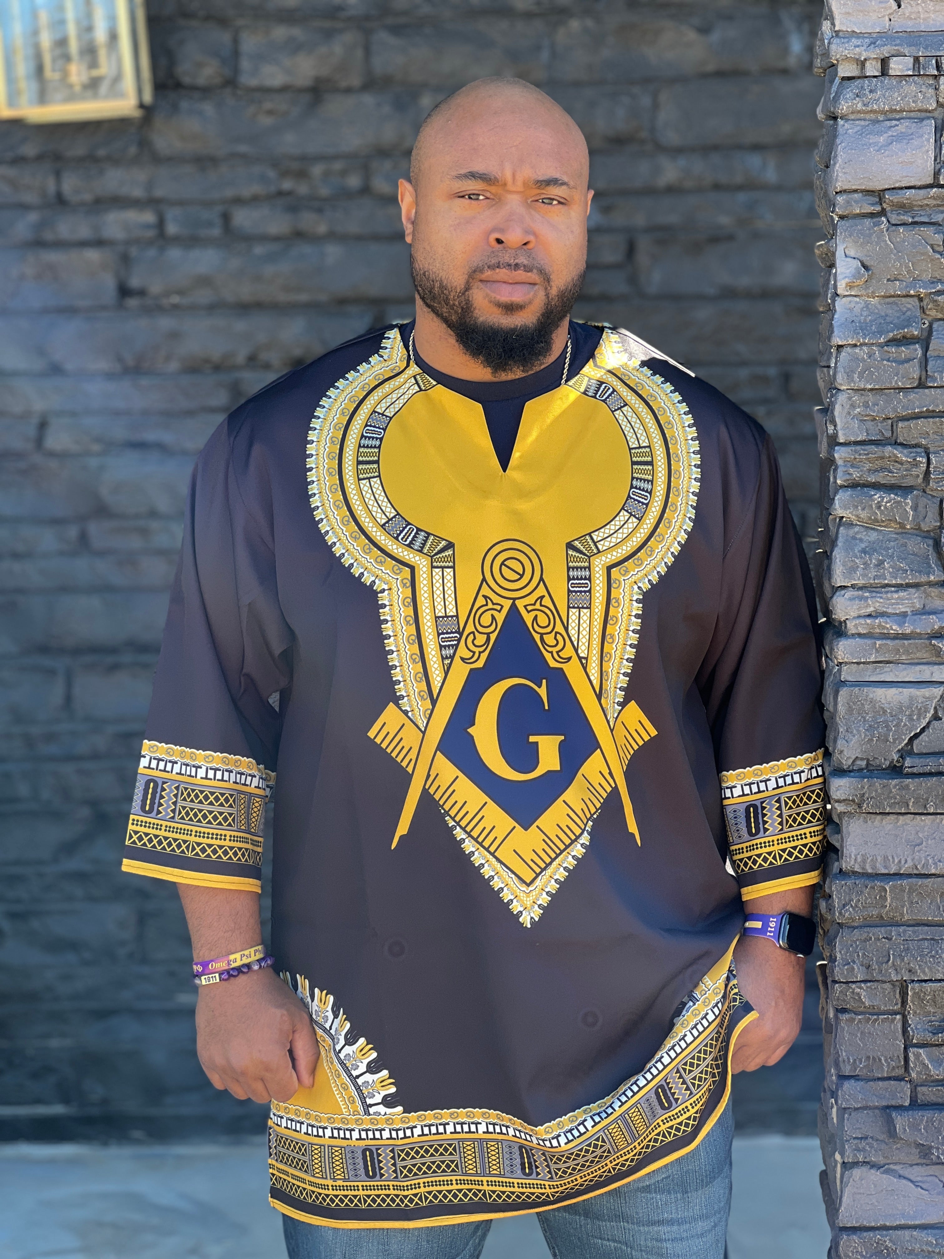 Dashiki Shirt- Mason