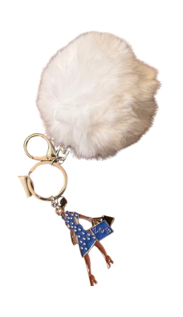 ZETA Fur Ball Pom Pom Keychain/Chaim