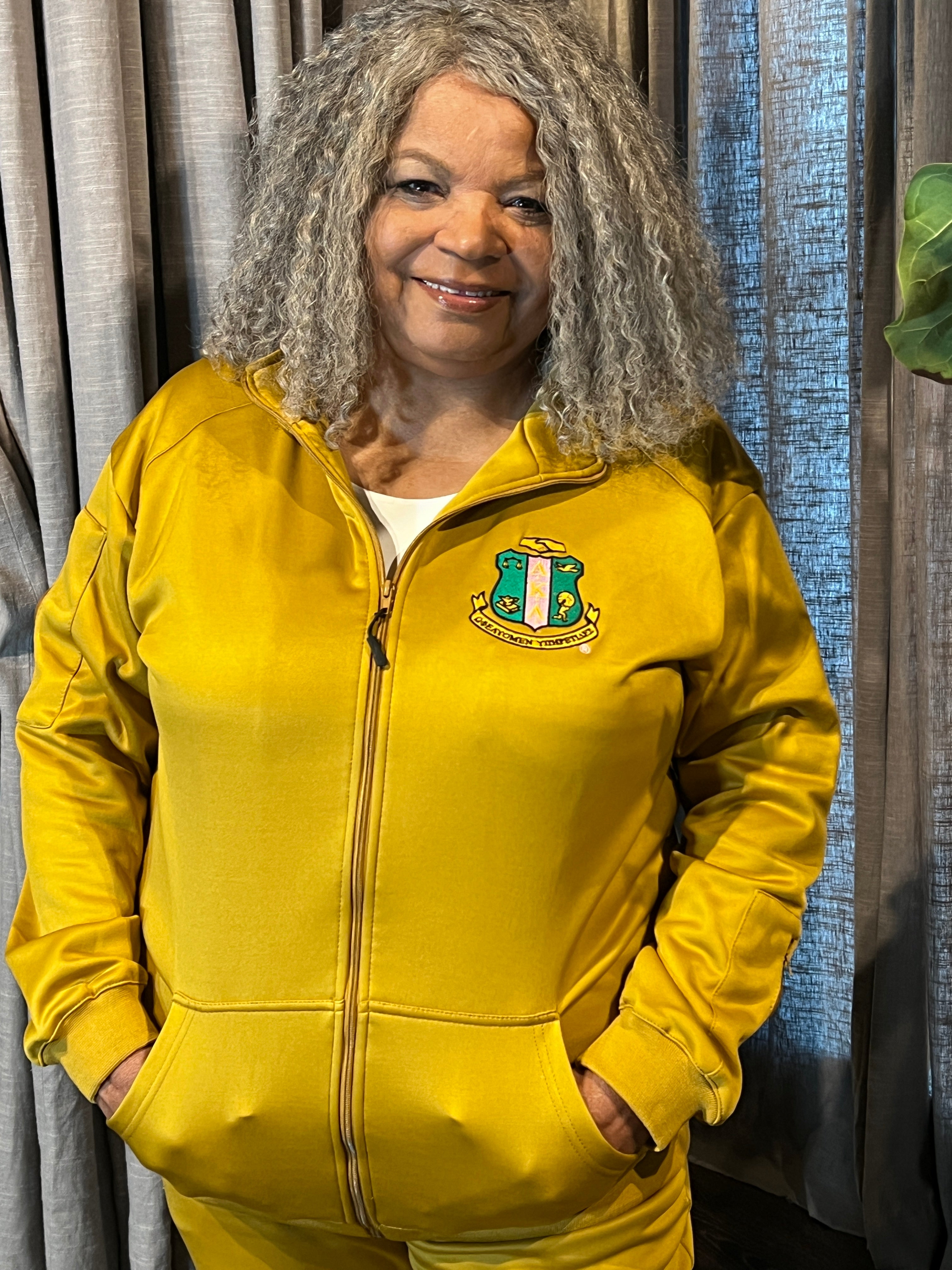 AKA Gold Track Jacket- Final Sale No refunds or exchanges