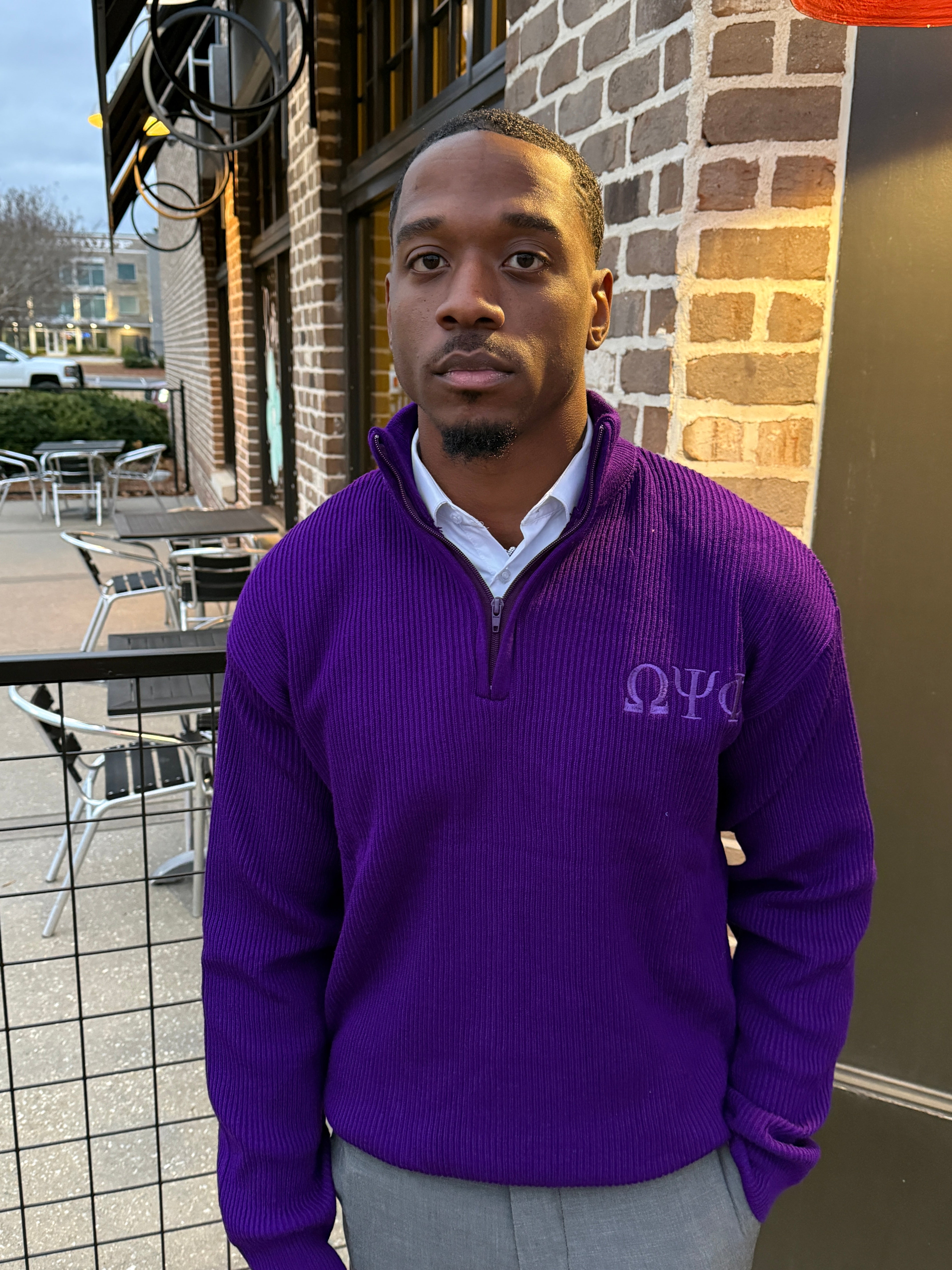 Omega Quarter Zip Sweater
