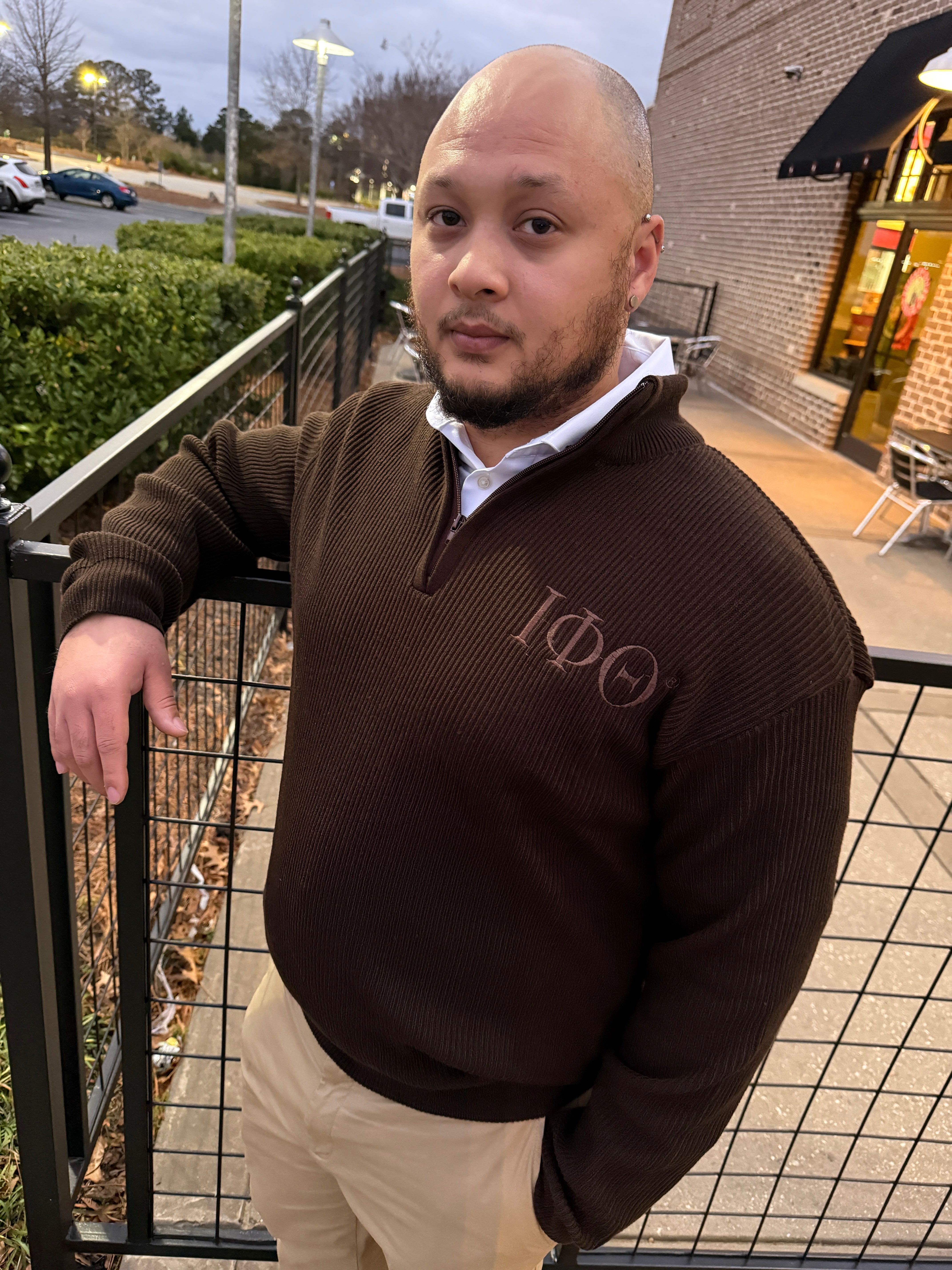 Iota Quarter Zip Sweater