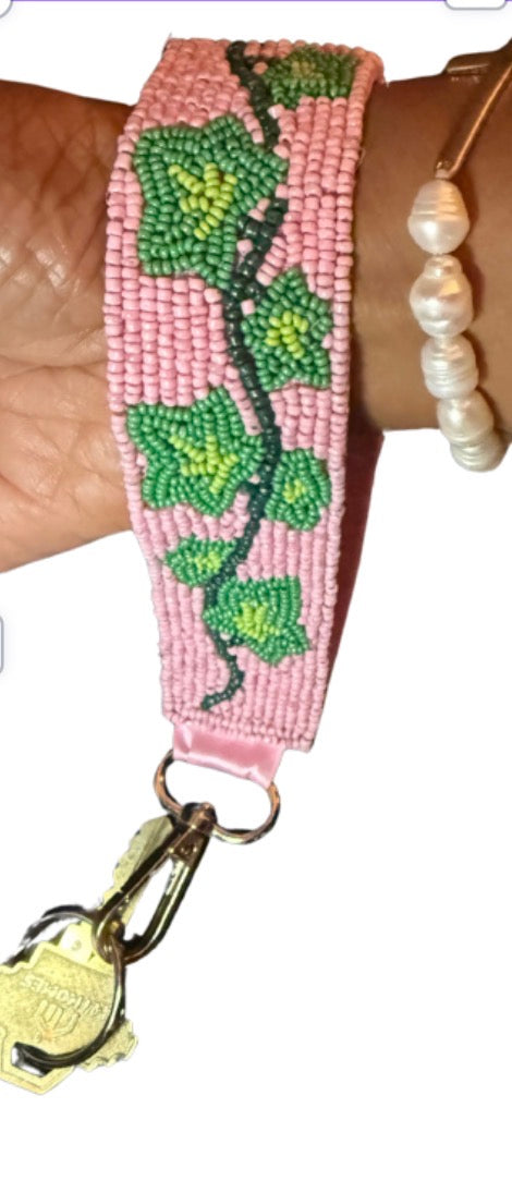 Ivy bloom wrist key lanyard-PreOrder ships by 9/30