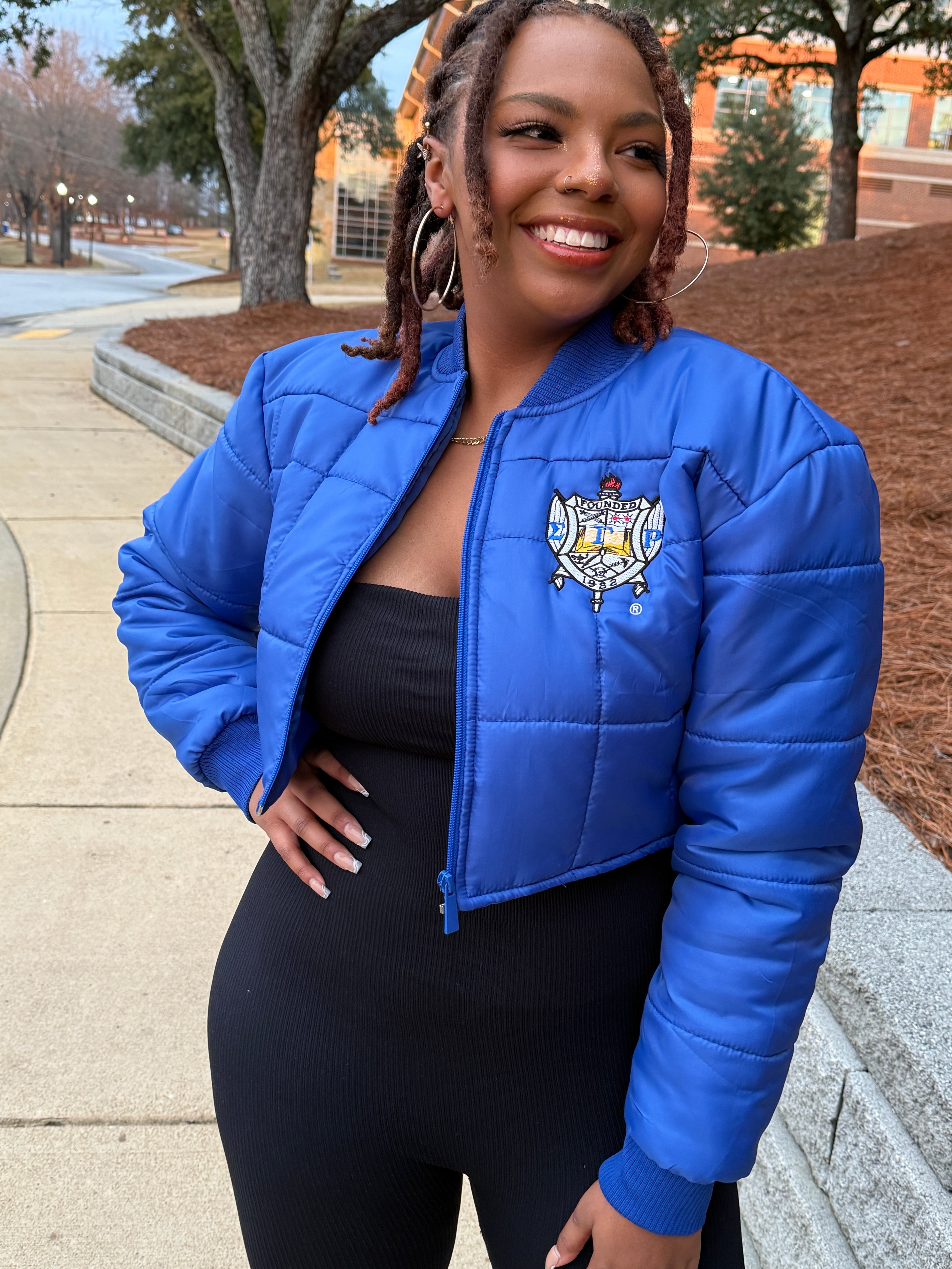 SGRHO cropped bomber jacket
