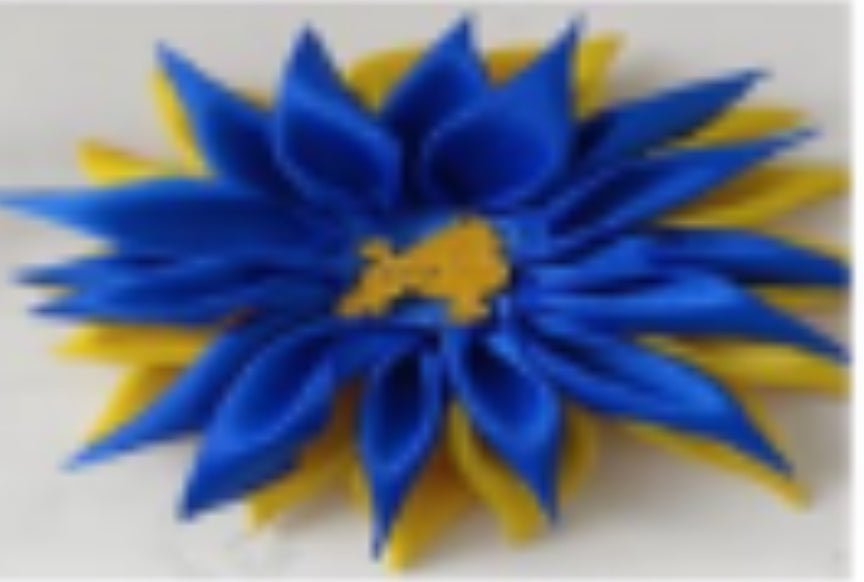 Satin flower Poodle Brooch