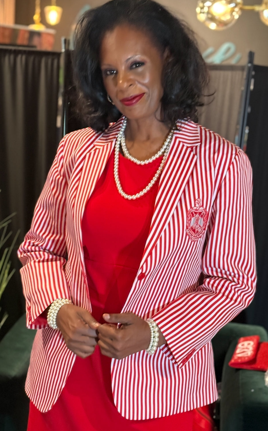 Delta Striped Blazer