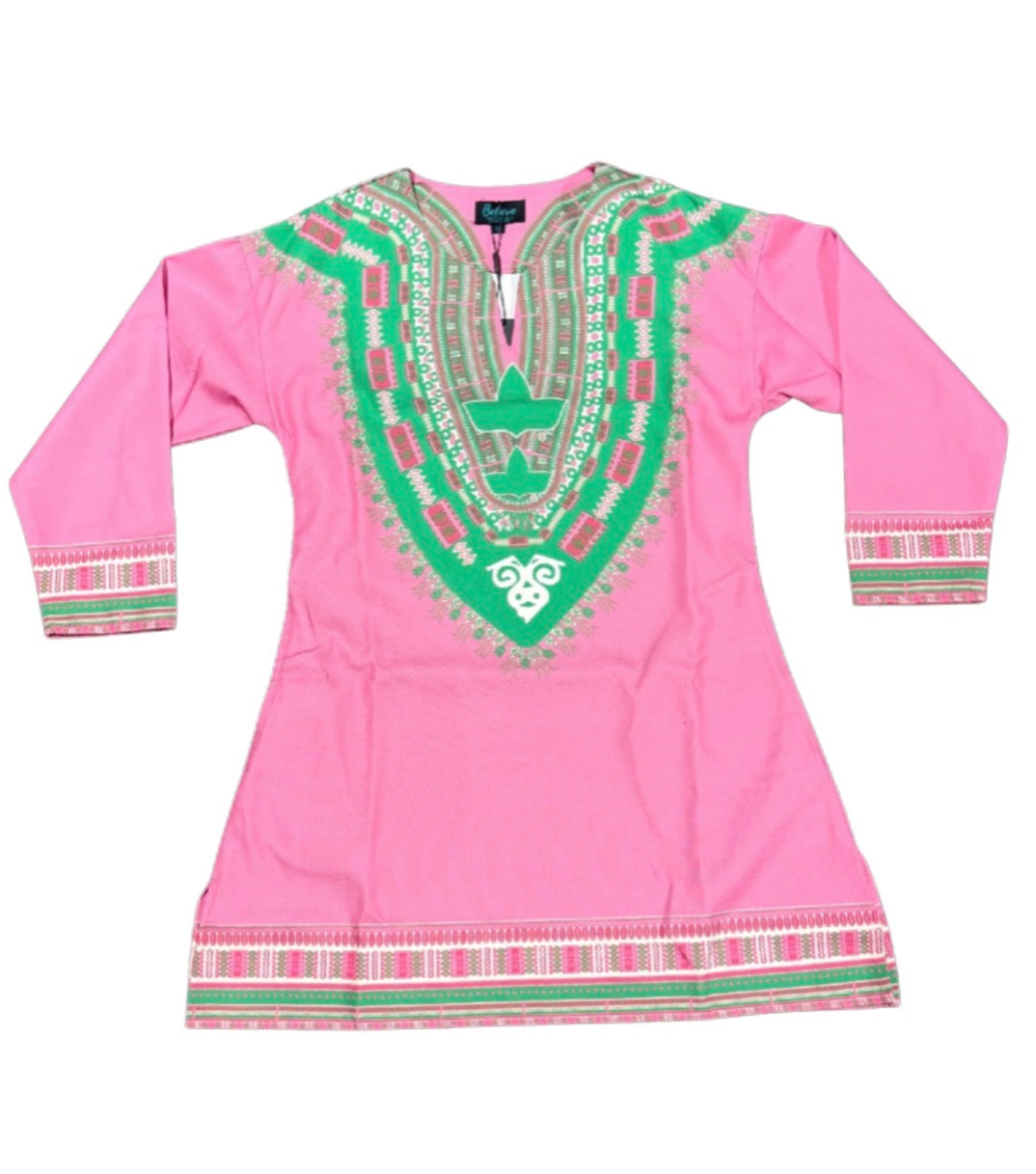 Long Sleeve Dashiki Shirt- AKA