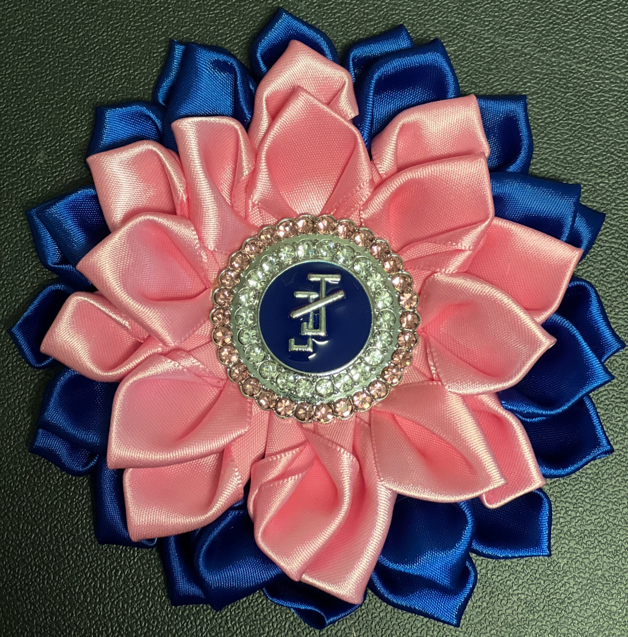 Satin flower JJOA Brooch