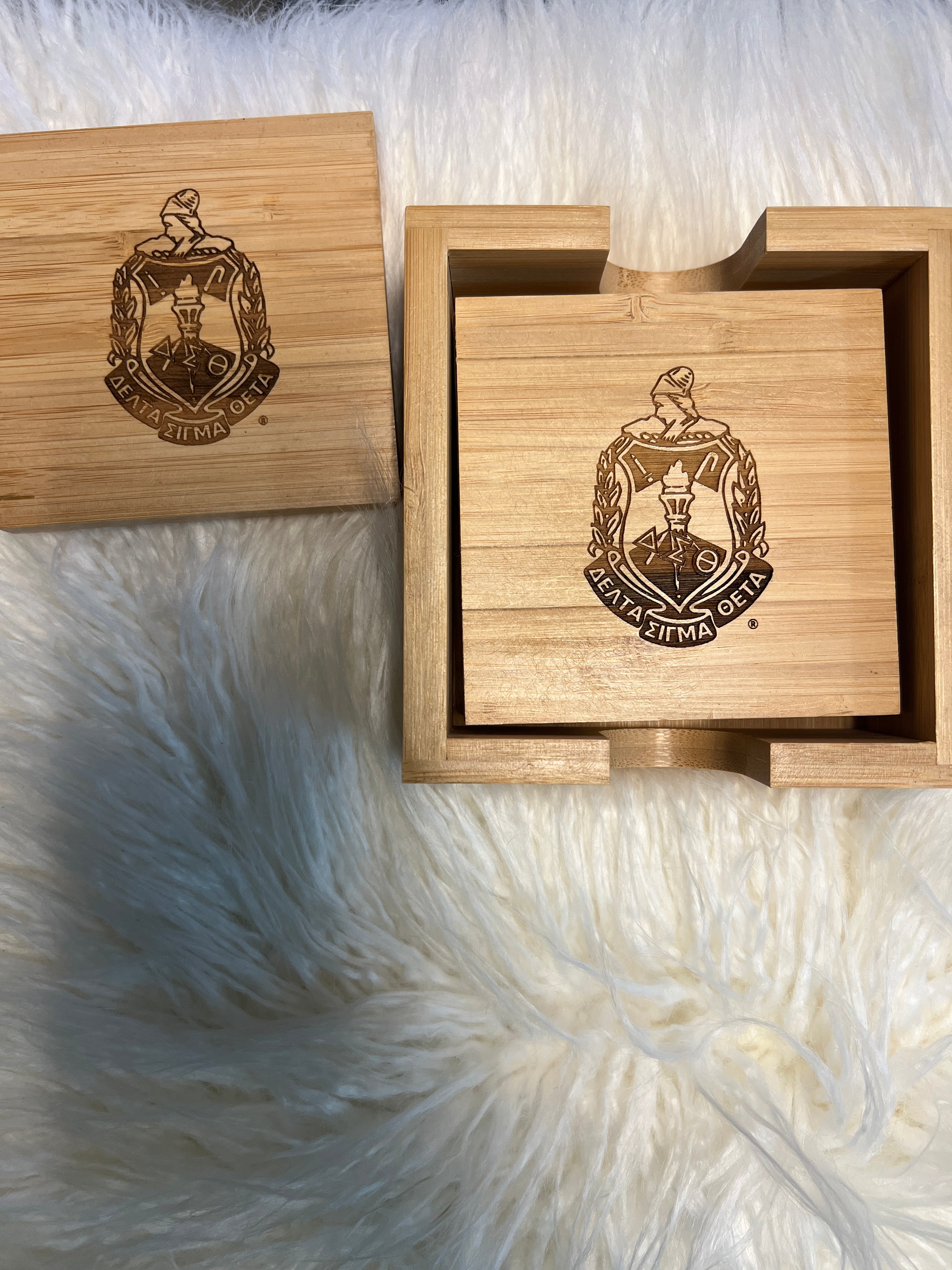 Delta Wood Coaster sets- 4pc