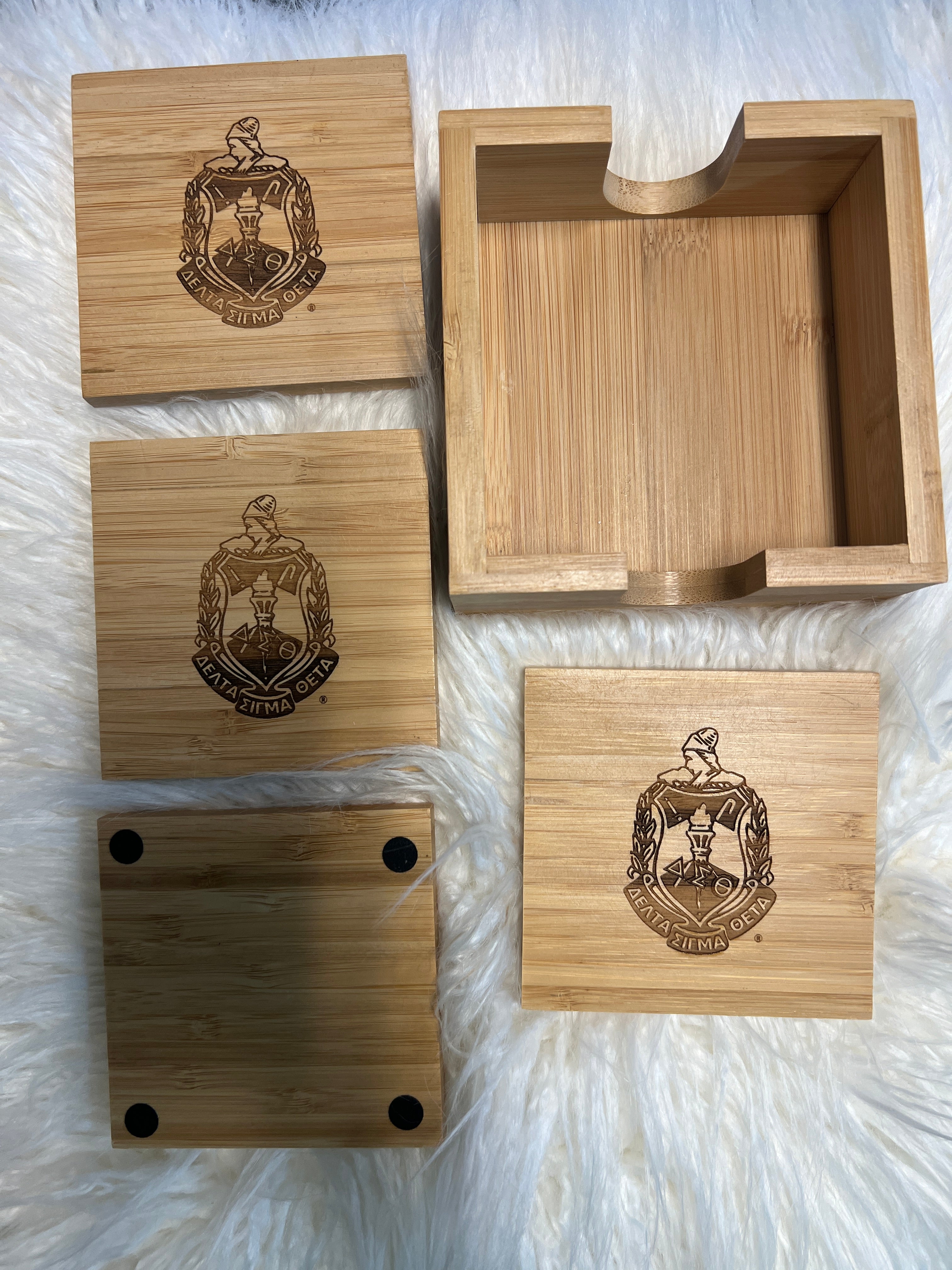 Delta Wood Coaster sets- 4pc