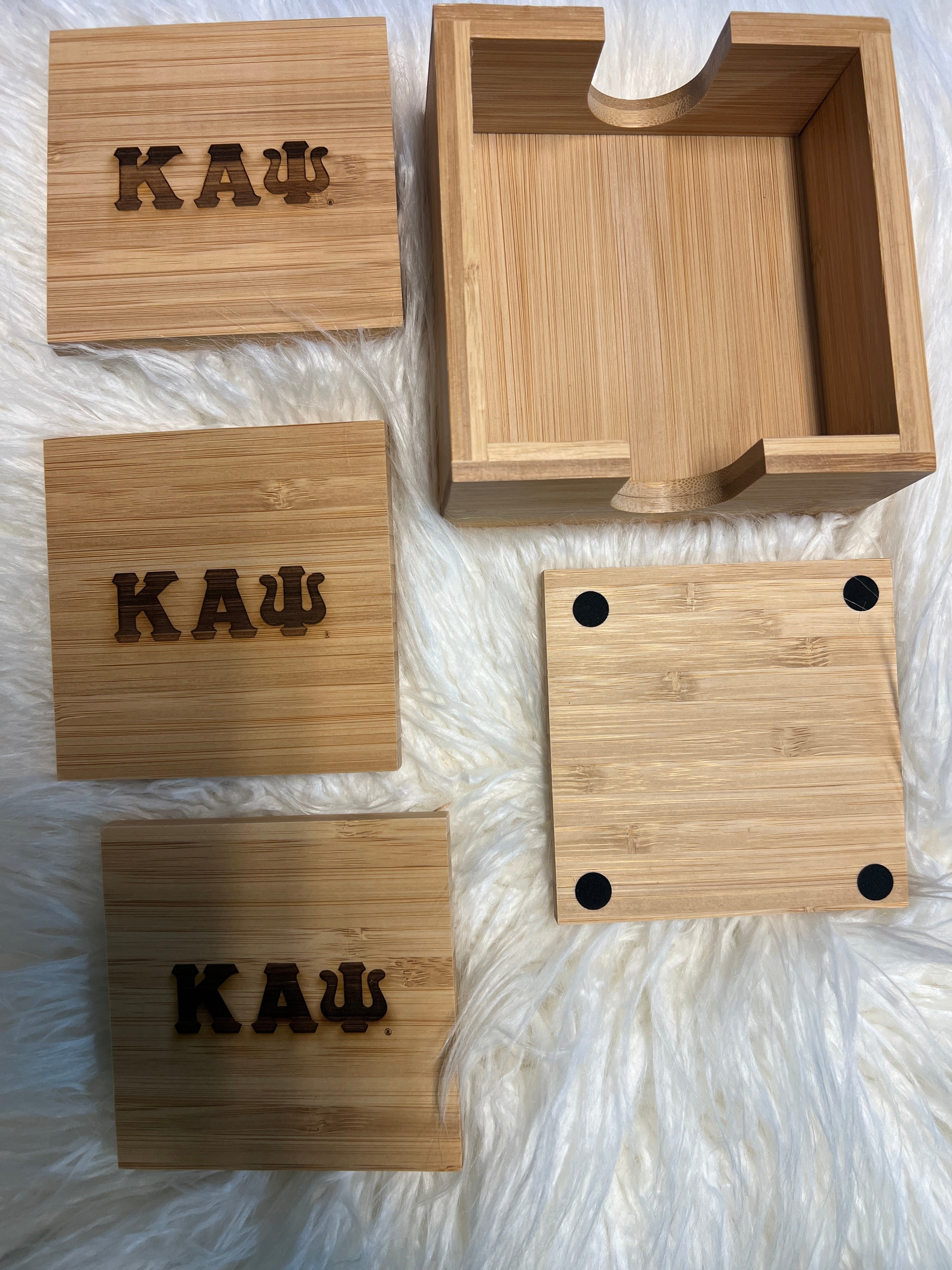 Kappa Wood Coaster sets- 4pc
