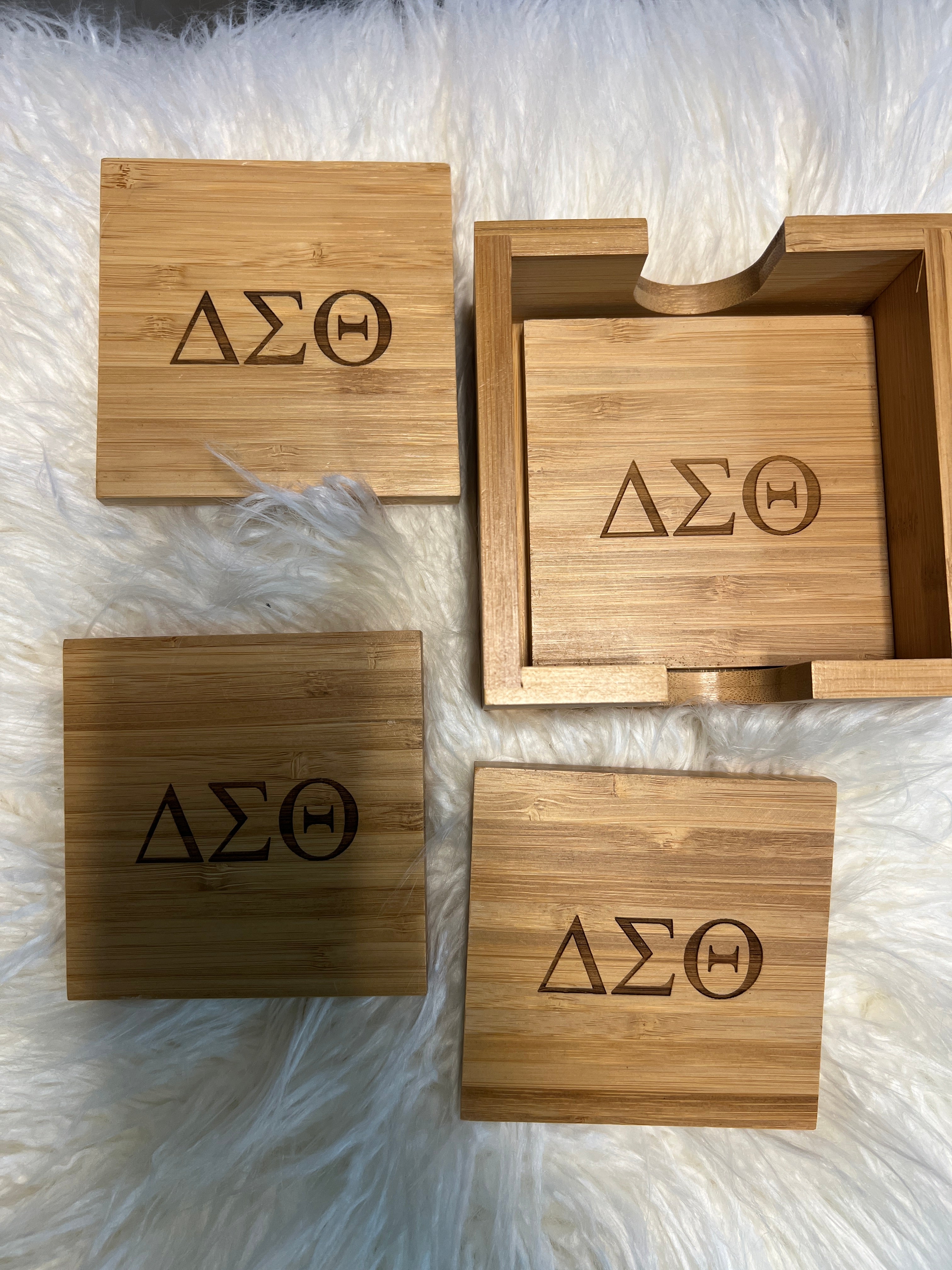 Delta Wood Coaster sets- 4pc