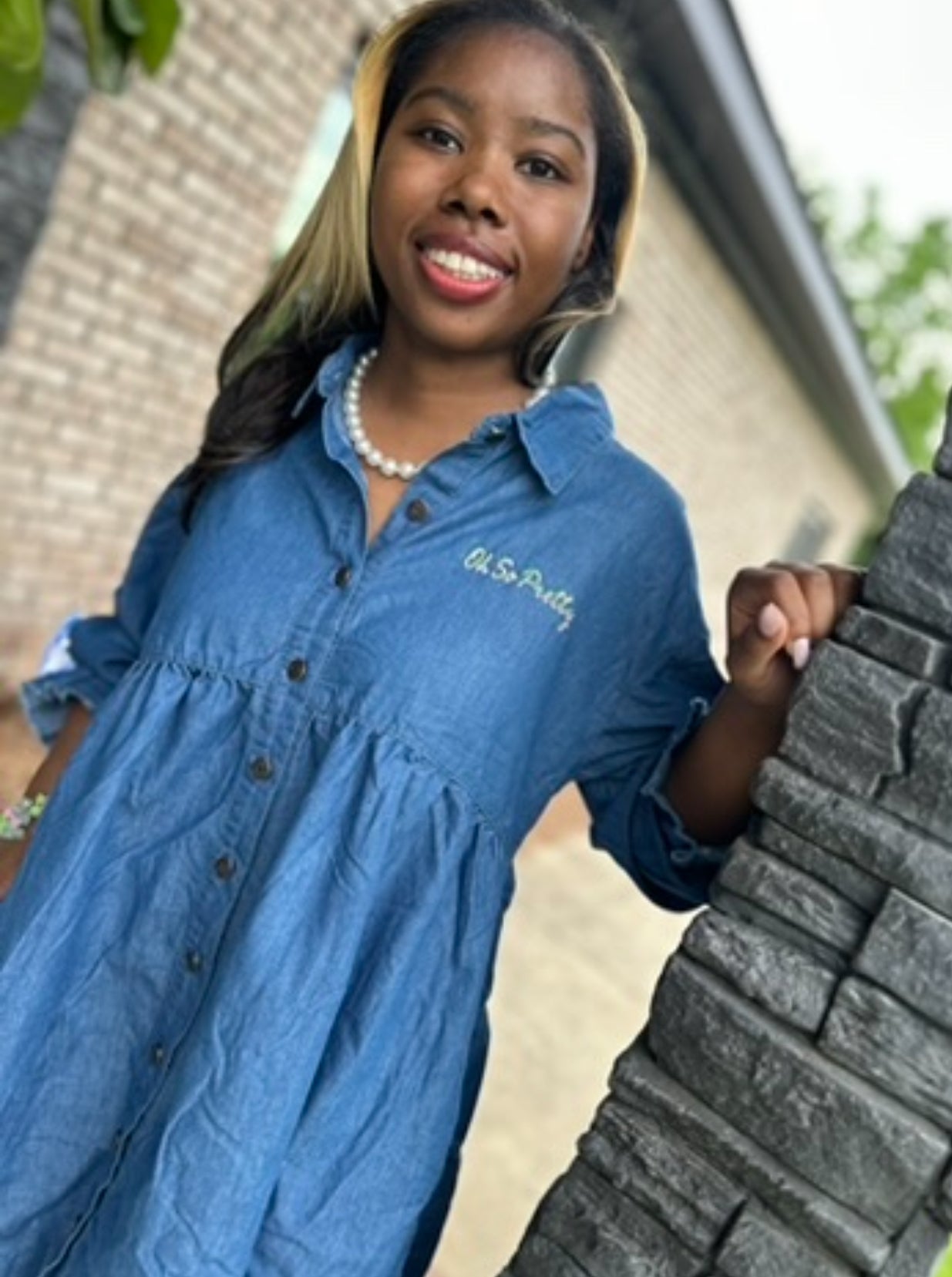 AKA Denim Oh So Pretty Dress