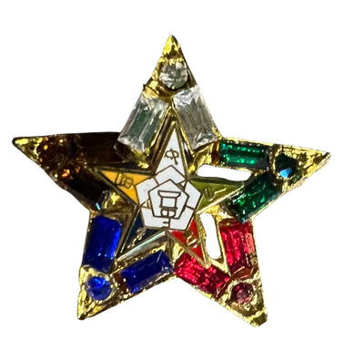 OES Rhinestone Star lapel pin