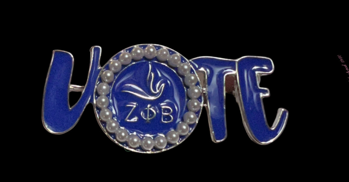 Zeta Vote pin