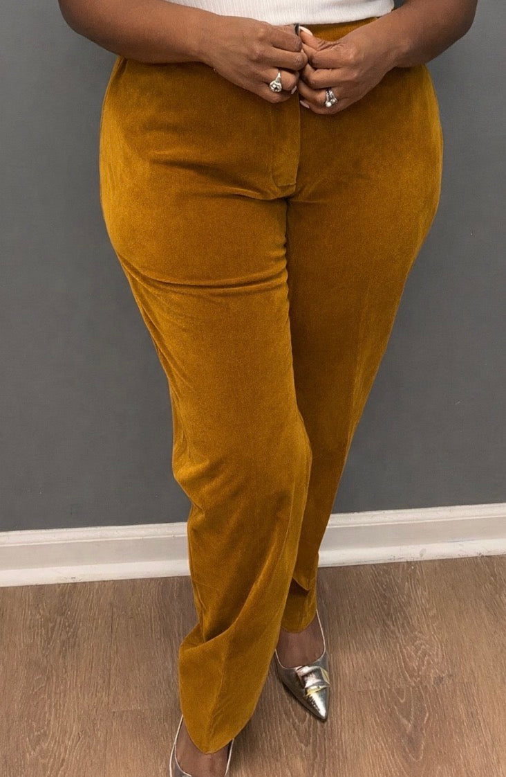 Gold Velvet Pants