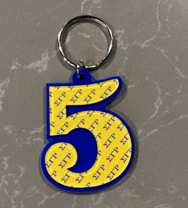SGRHO Numbered Key Ring