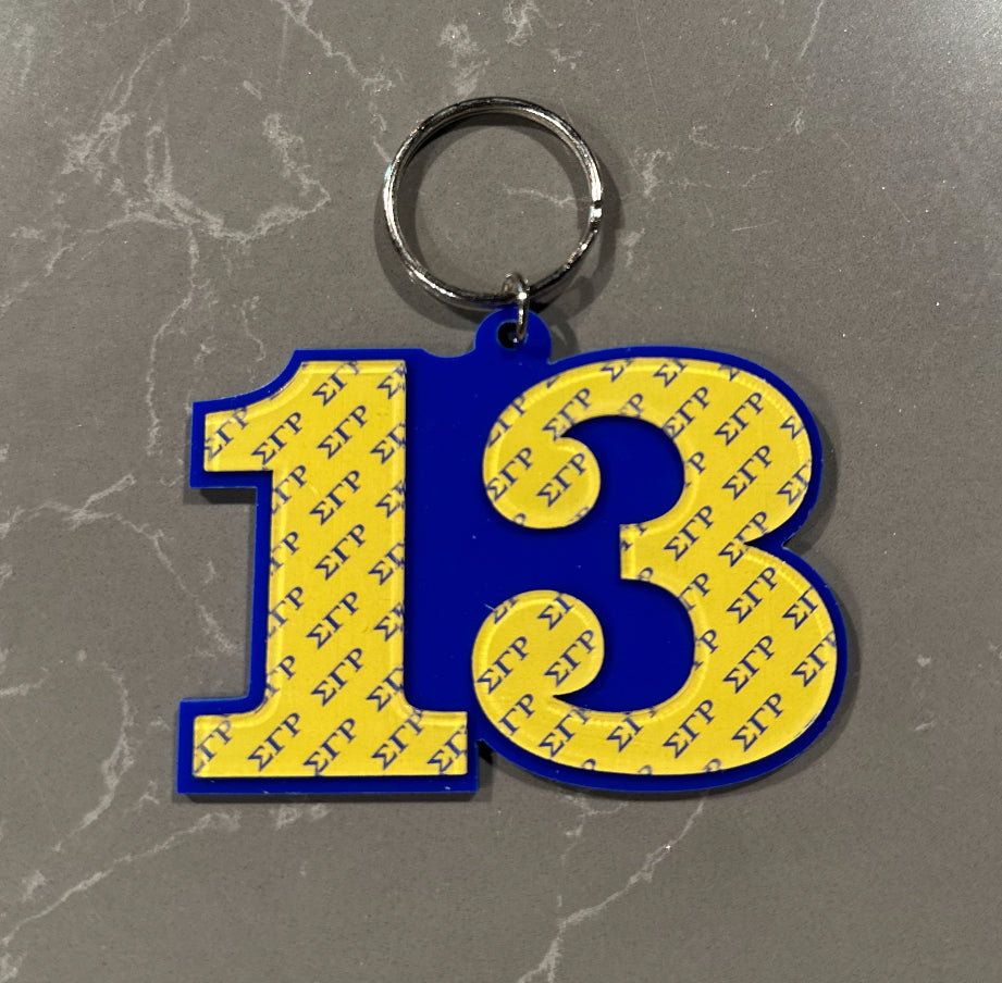 SGRHO Numbered Key Ring
