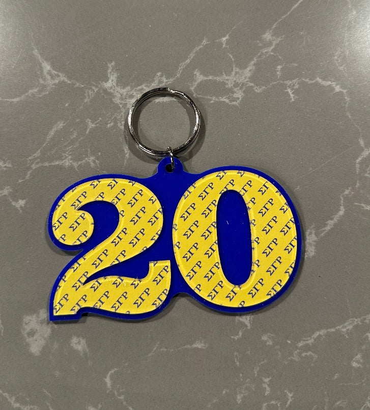 SGRHO Numbered Key Ring