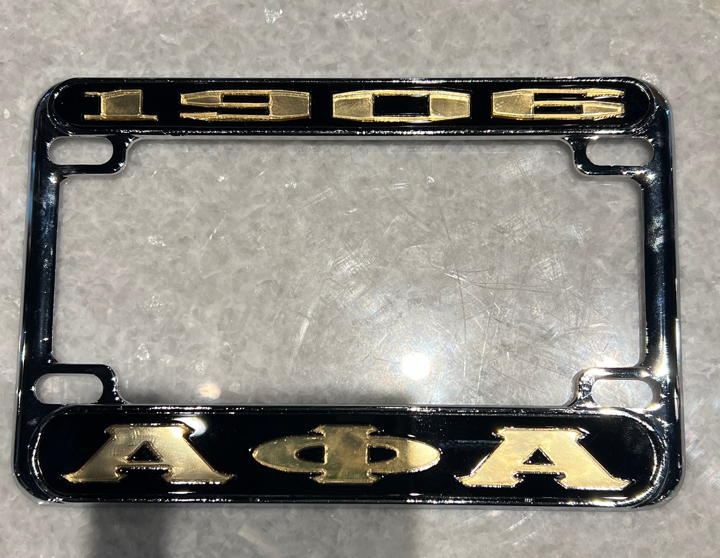 Alpha Motorcycle tag