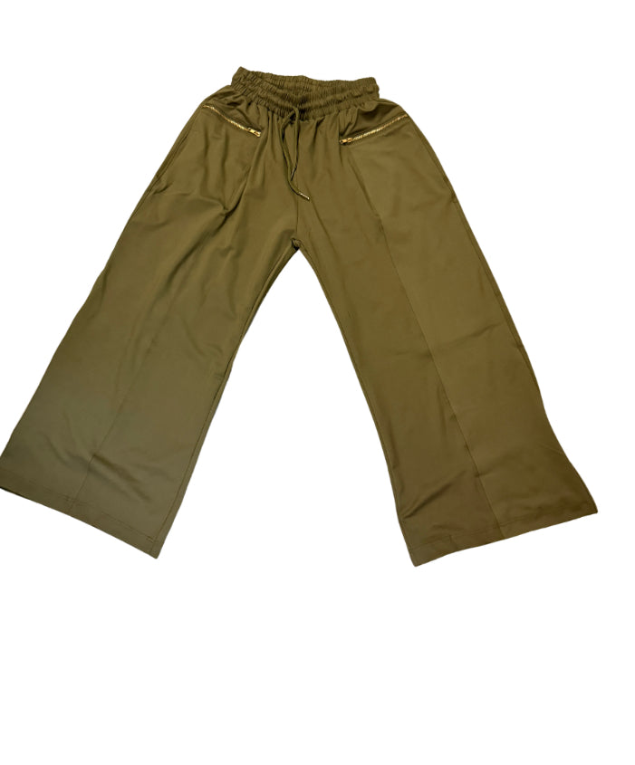 Elite Olive Cropped Pant