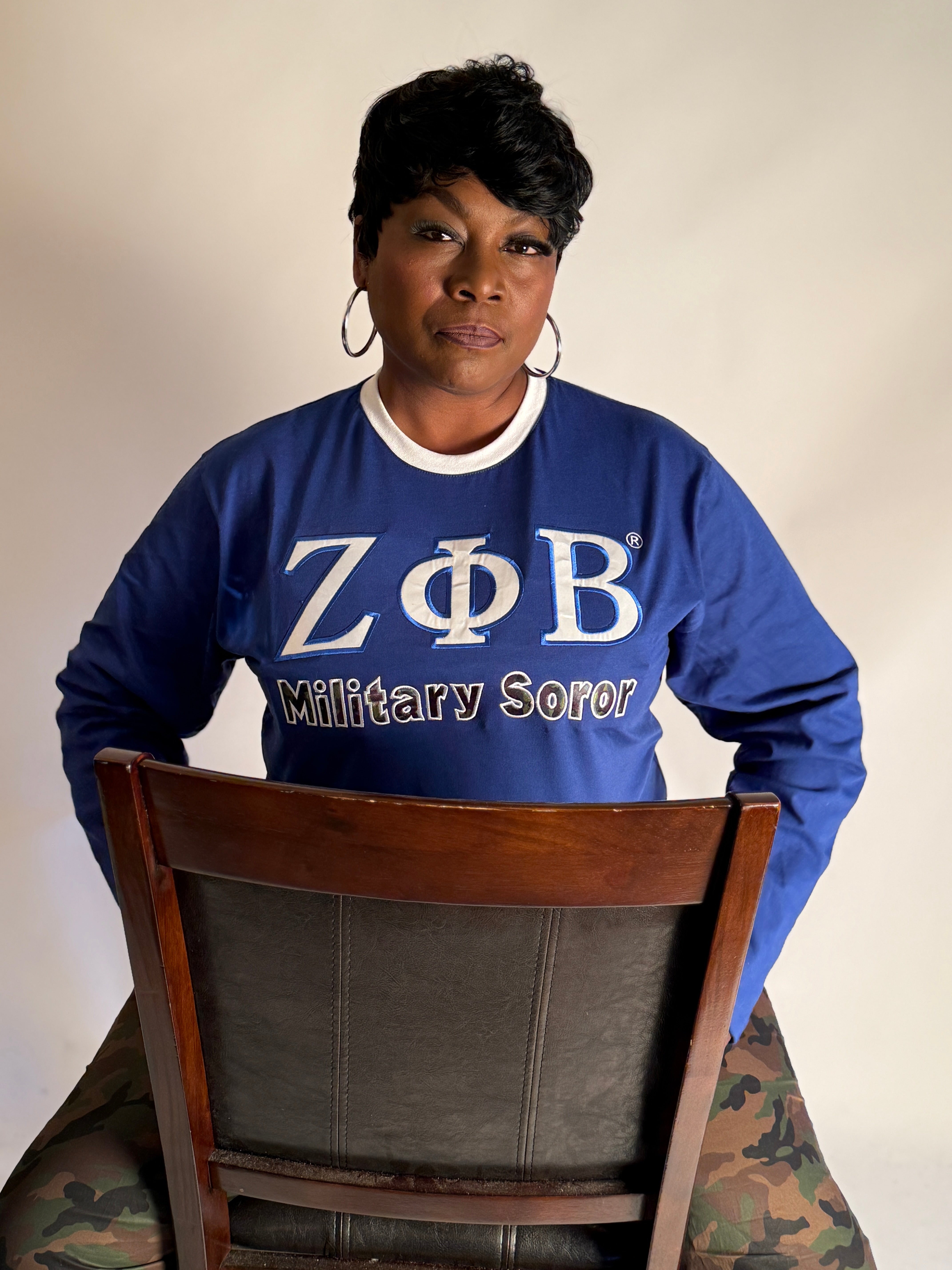 Zeta Military Long Sleeve Tee