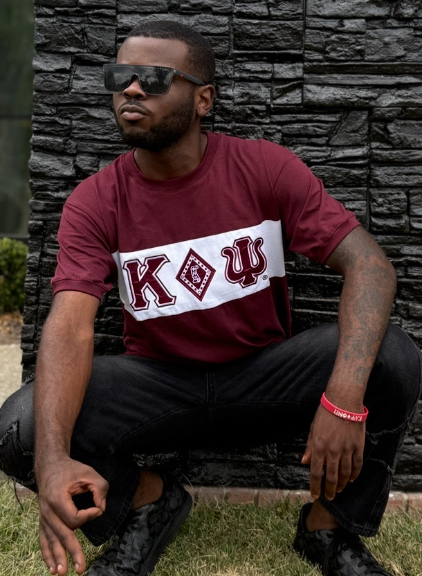 Kappa Striped Diamond Tee