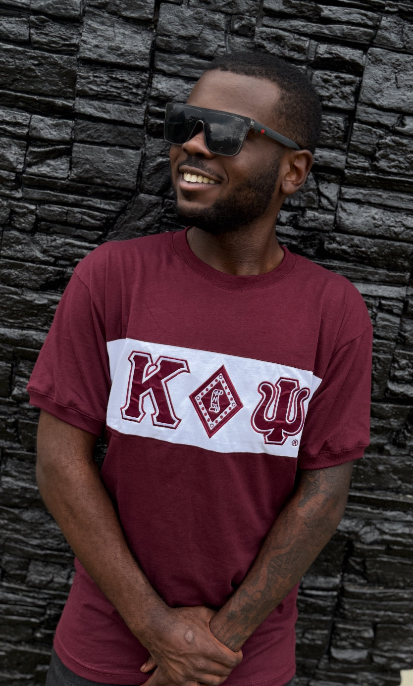 Kappa Striped Diamond Tee