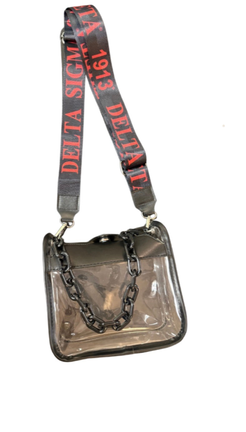 Delta small Chain Clear Stadium purse/ multi strap (Copy)