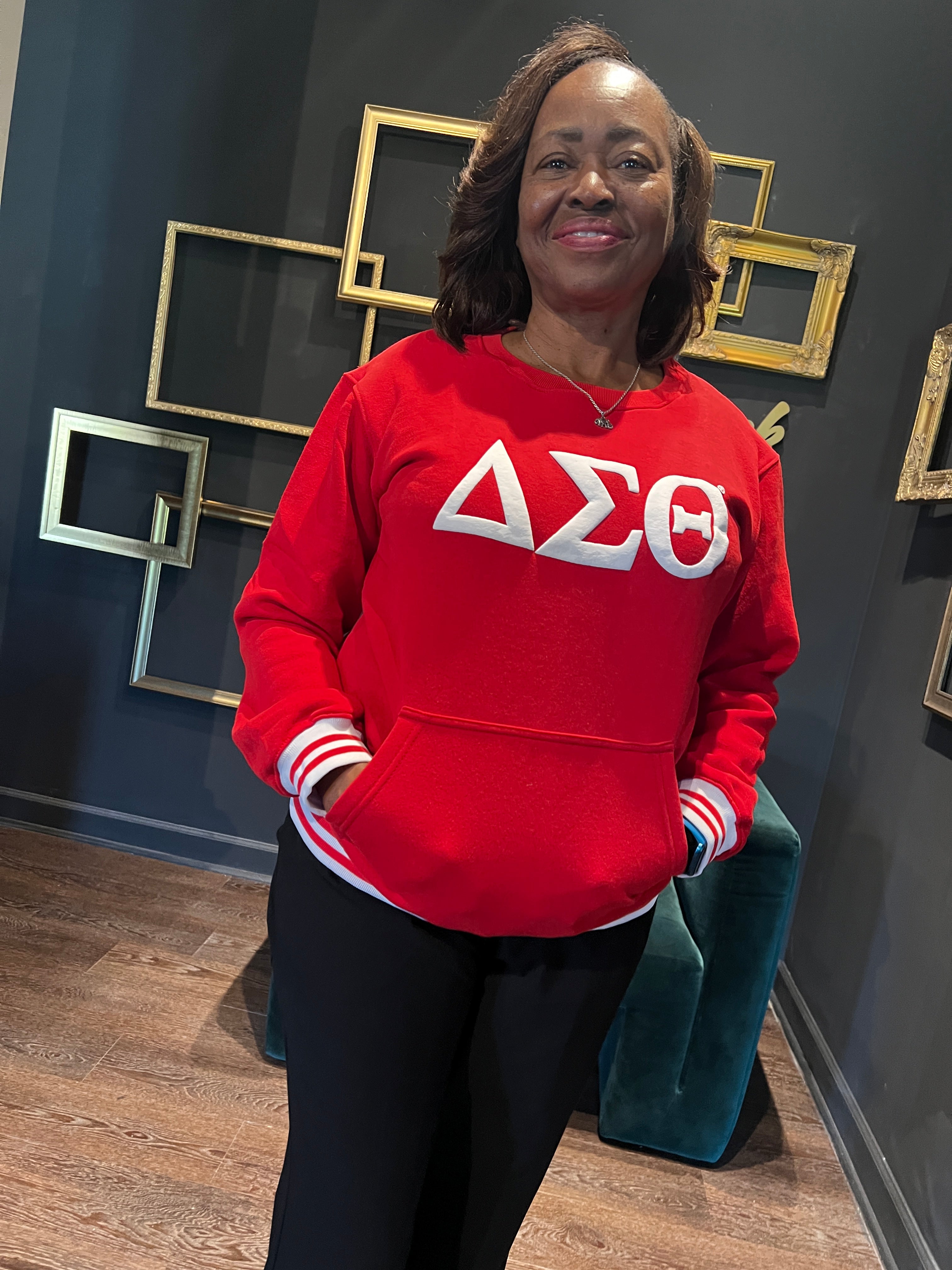 Delta Pocket Crewneck-final sale