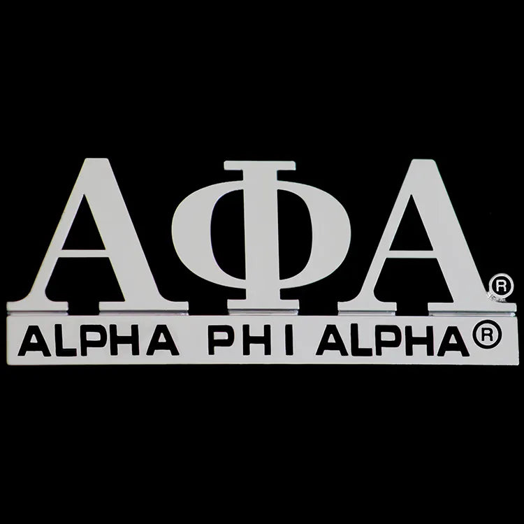 ALPHA CHROME CUT OUT CAR DECAL